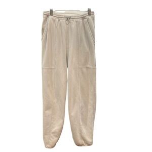 Abercrombie & Fitch Oversized High Waist Jogger Sweatpants SZ S Tan